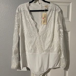 Sparkle White Bodysuit